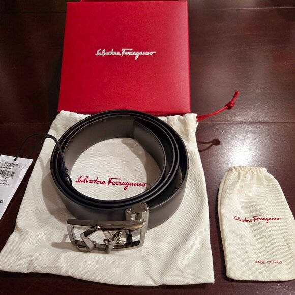 Salvatore Ferragamo Reversible Logo Buckle Belt - Picture 2 of 7